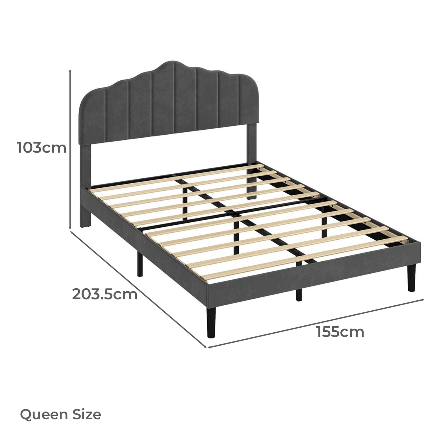 Ender Linen Bed Frame