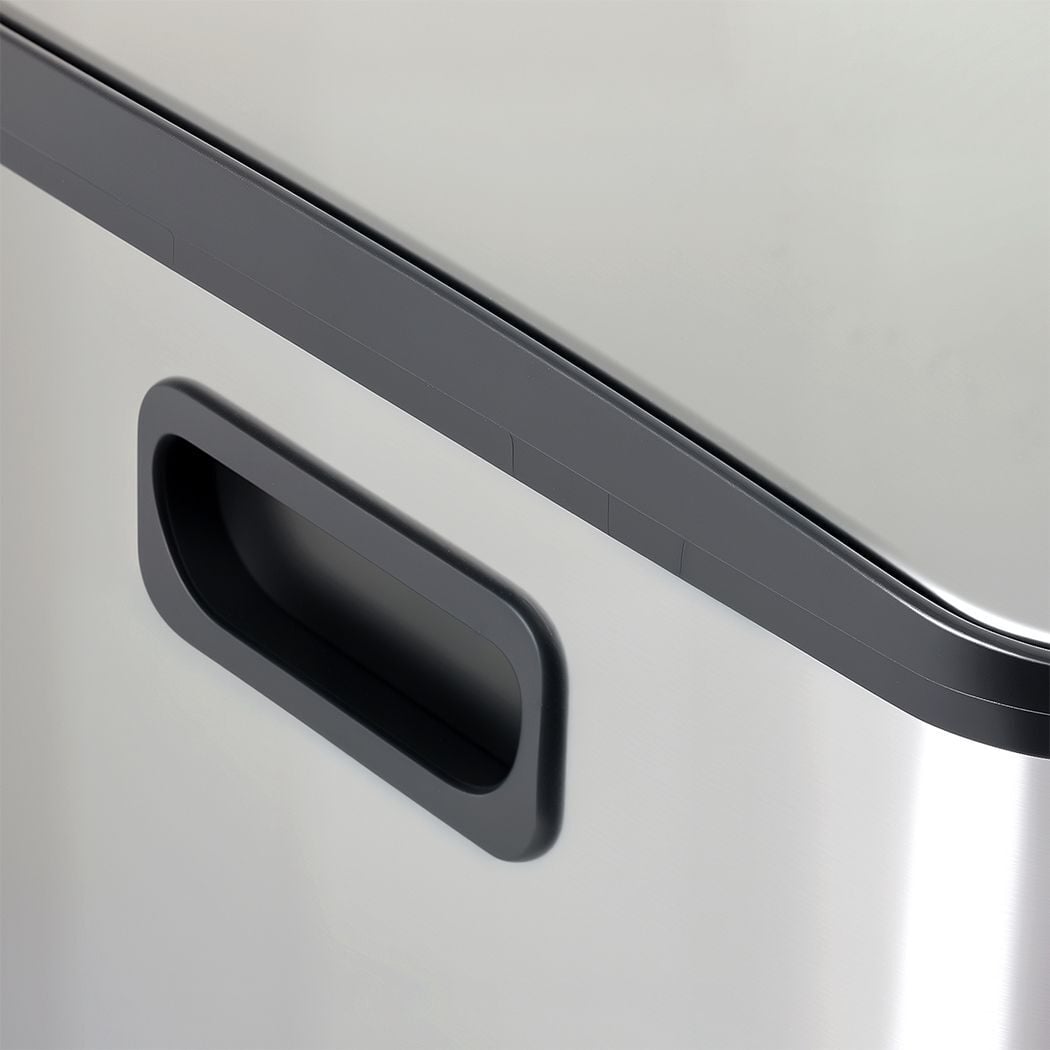 Zora 60L Stainless Steel Dual Bucket Rubbish Bin
