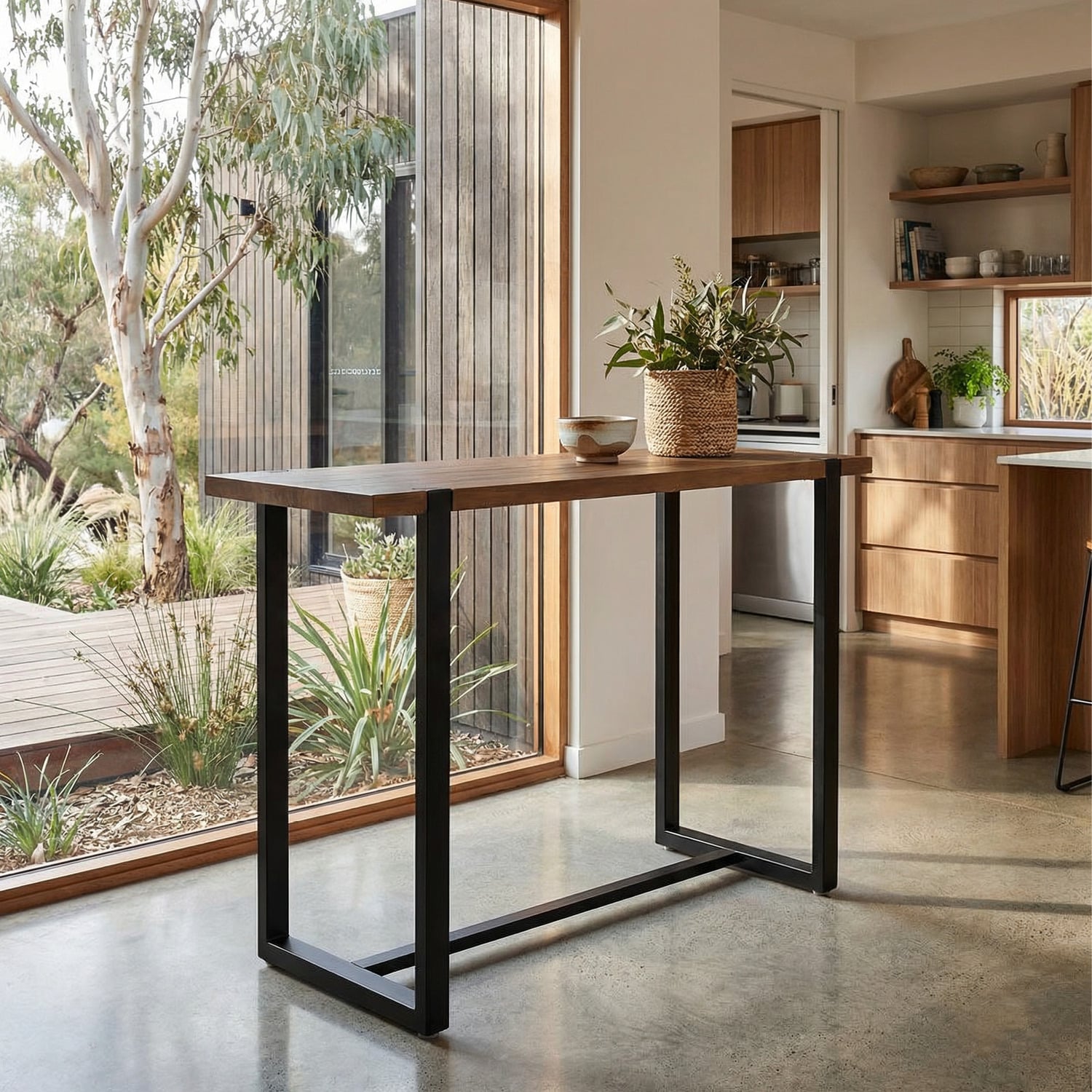 Erienne Pine Wood Bar Table