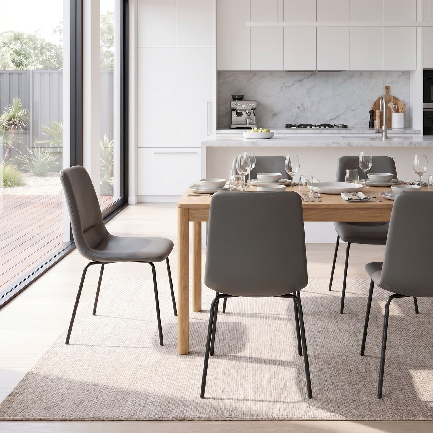 Mira PU Leather Dining Chairs