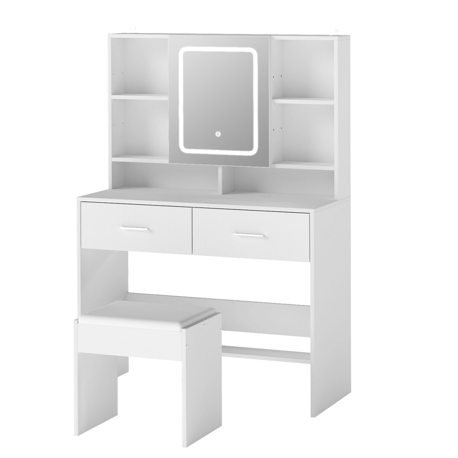 2 Piece Diara LED Dressing Table & Stool Set
