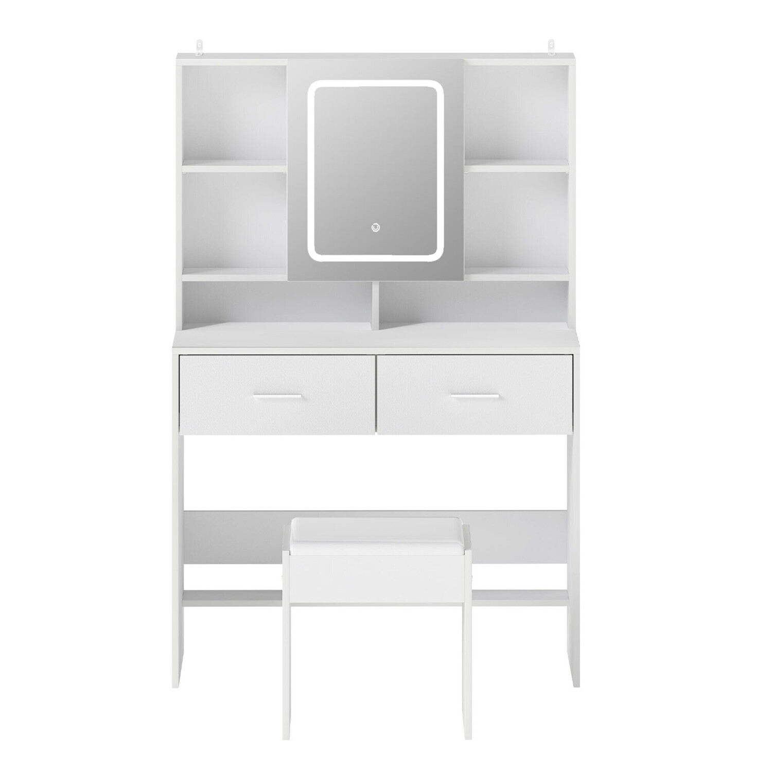 2 Piece Diara LED Dressing Table & Stool Set