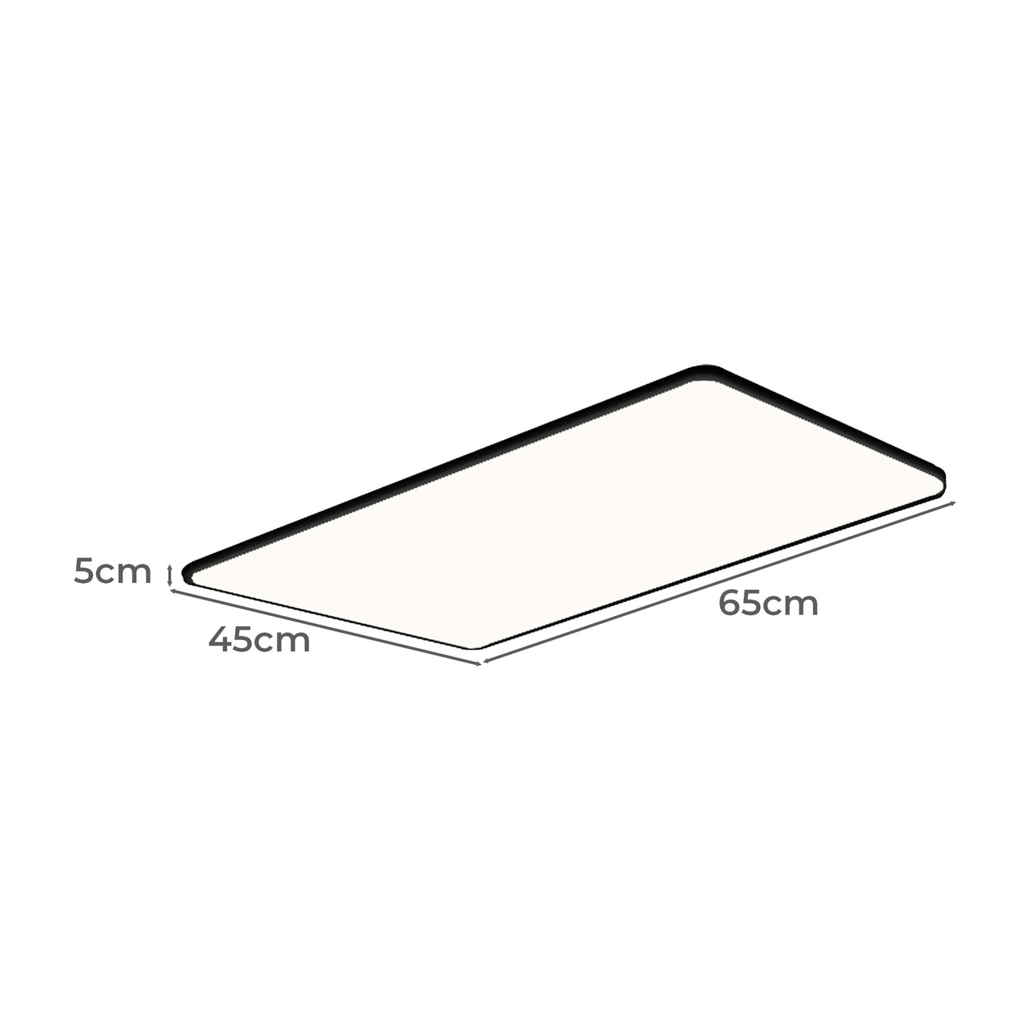 Wexler Black Rectangular LED Ceiling Light