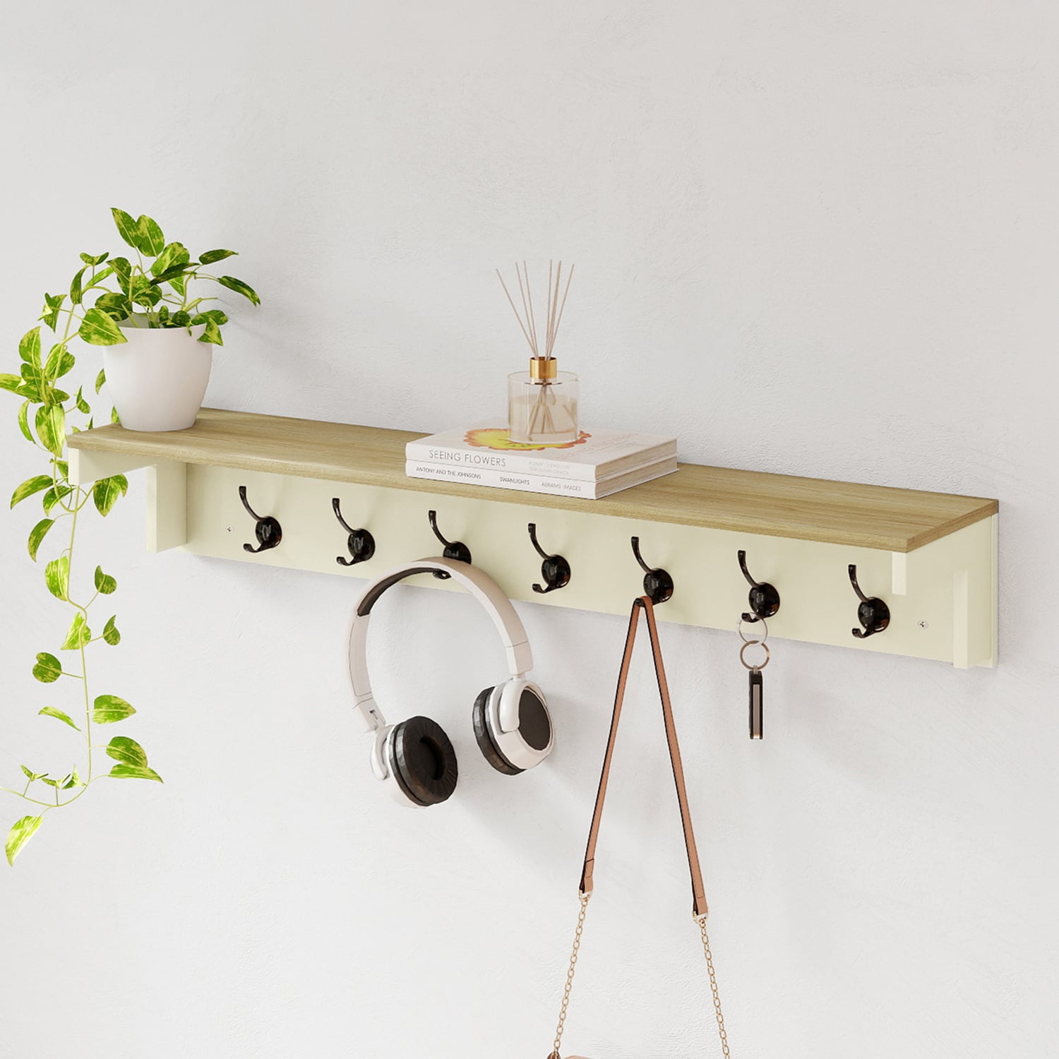 Nevaeh 7 Hook Wall Hanger