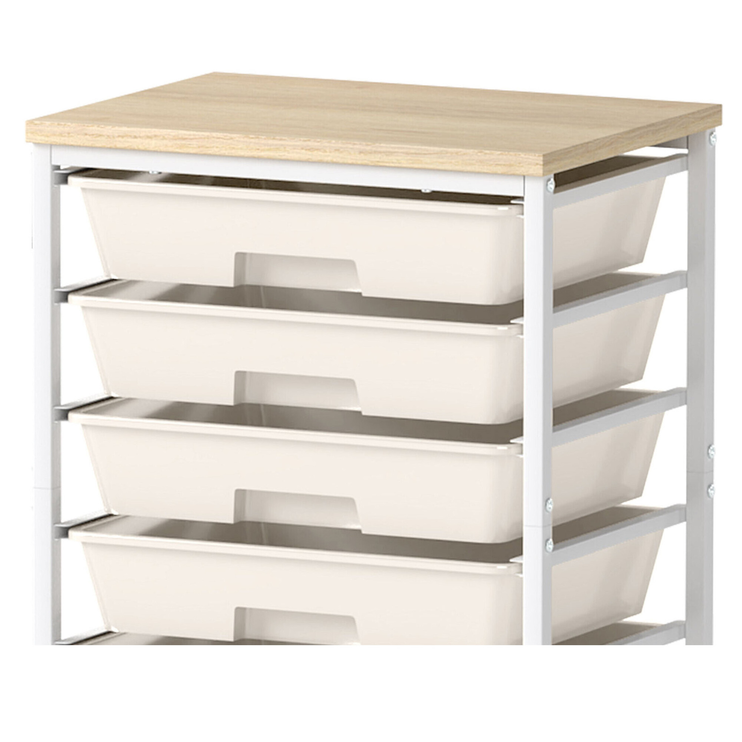 Zane  8 Drawer Storage Trolley