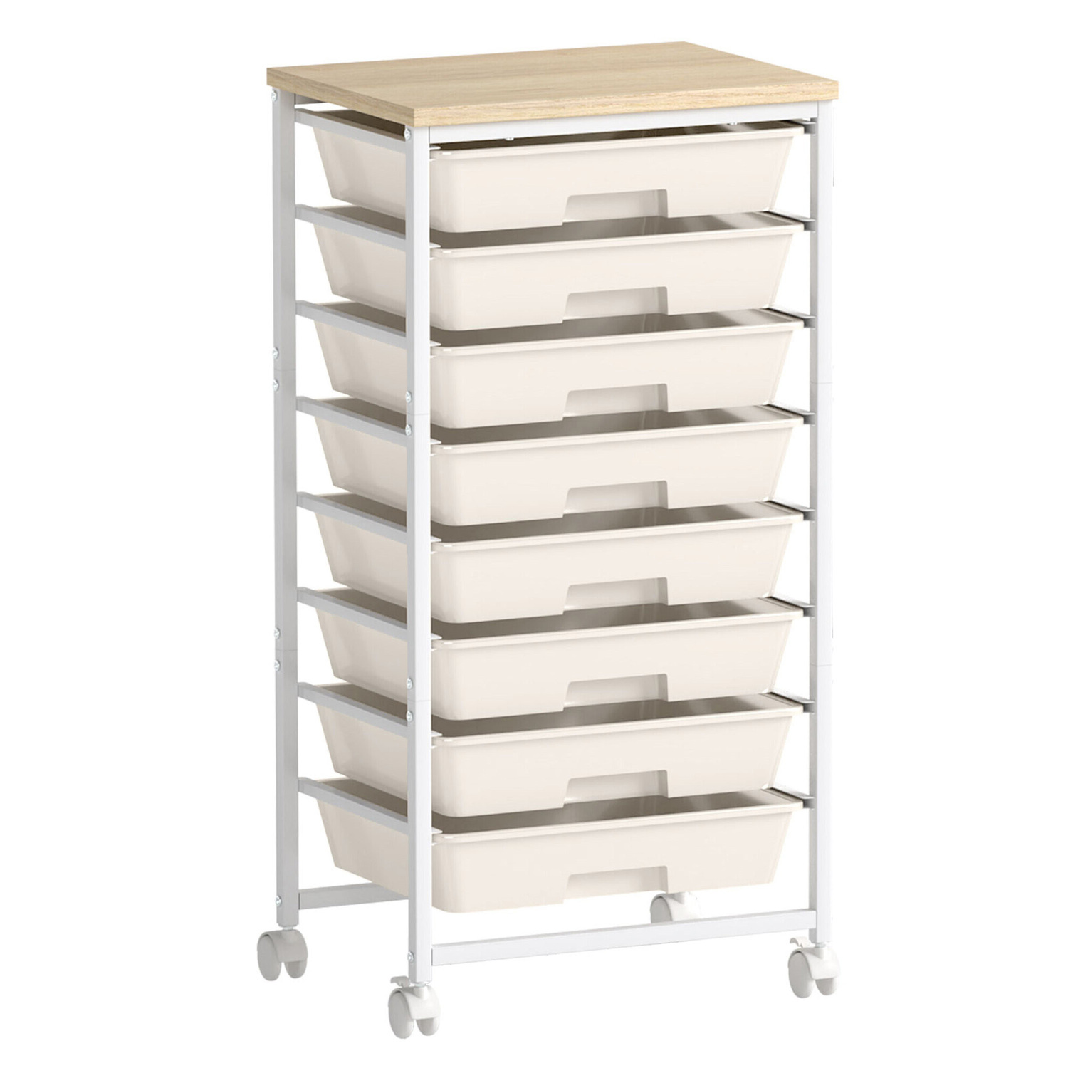 Zane  8 Drawer Storage Trolley