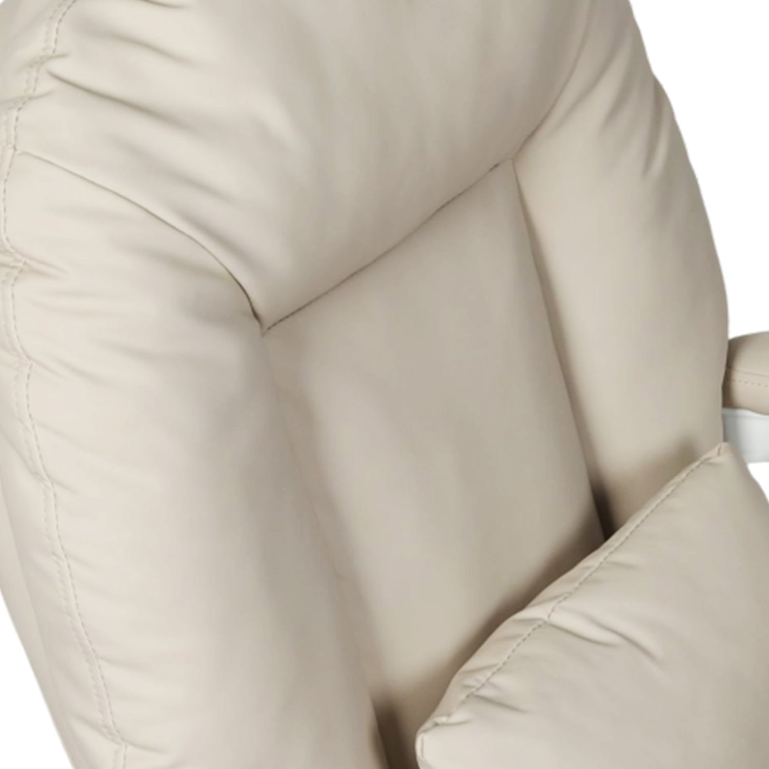 Cassian Faux Leather Office Chair with Footrest