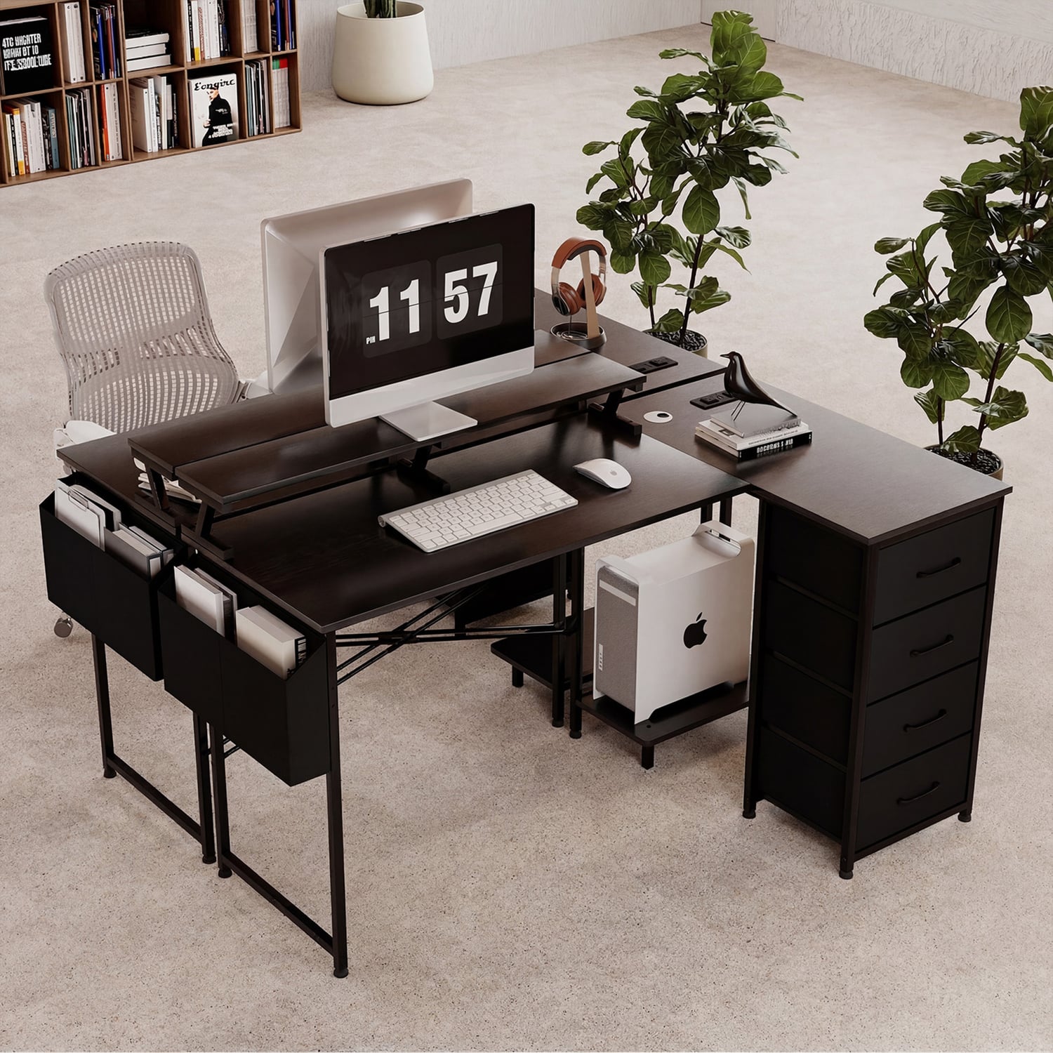 Aurora L-Shape LED Gaming Desk
