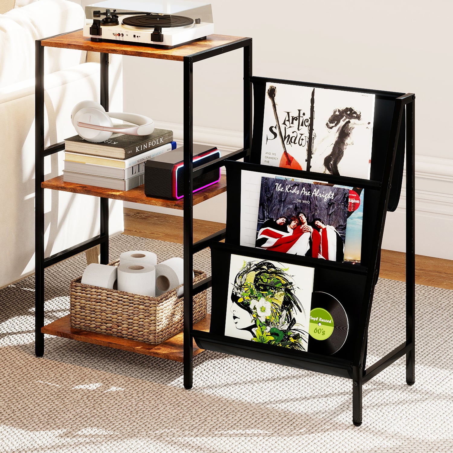 Kinsley  3 Tier Vinyl Record Storage
