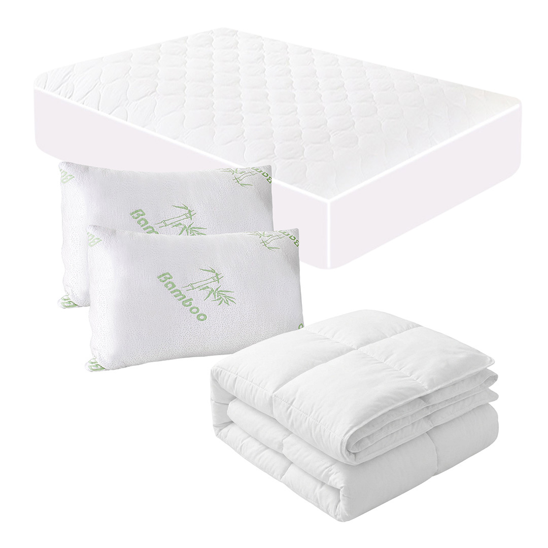Memory Foam & Down Alternative Bedding Essentials Set