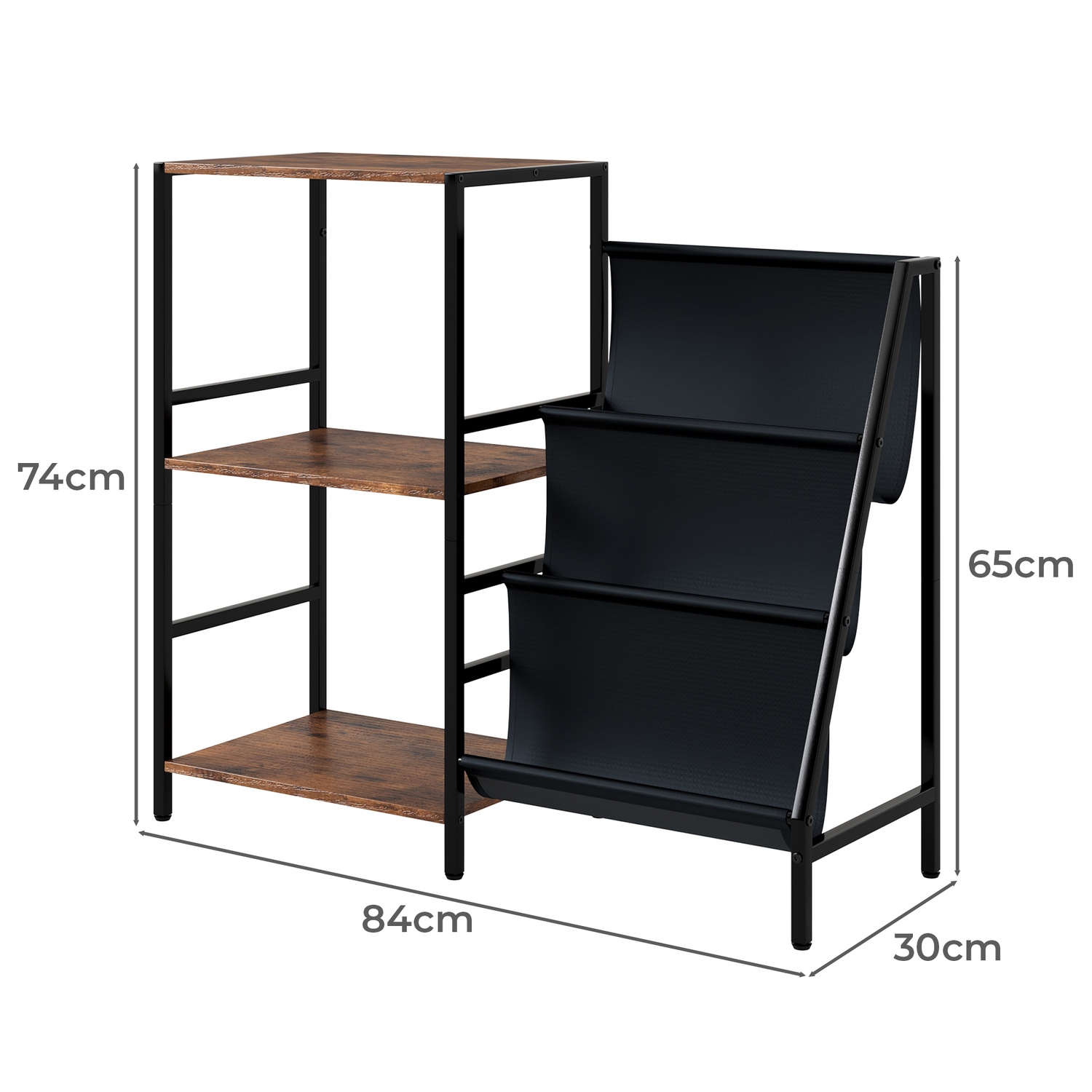 Kinsley  3 Tier Vinyl Record Storage
