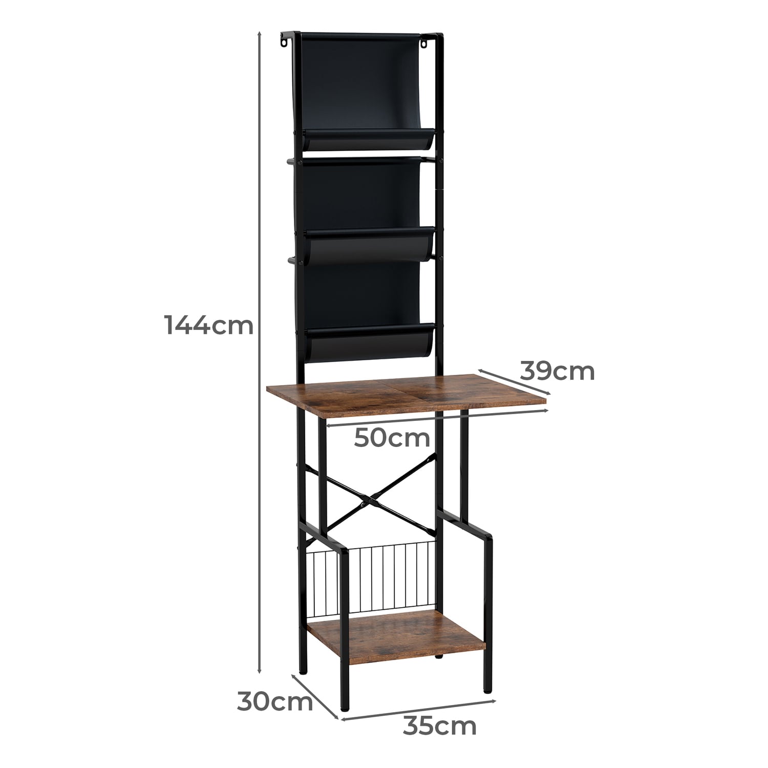 Kinsley Vinyl Display Shelf Cabinet