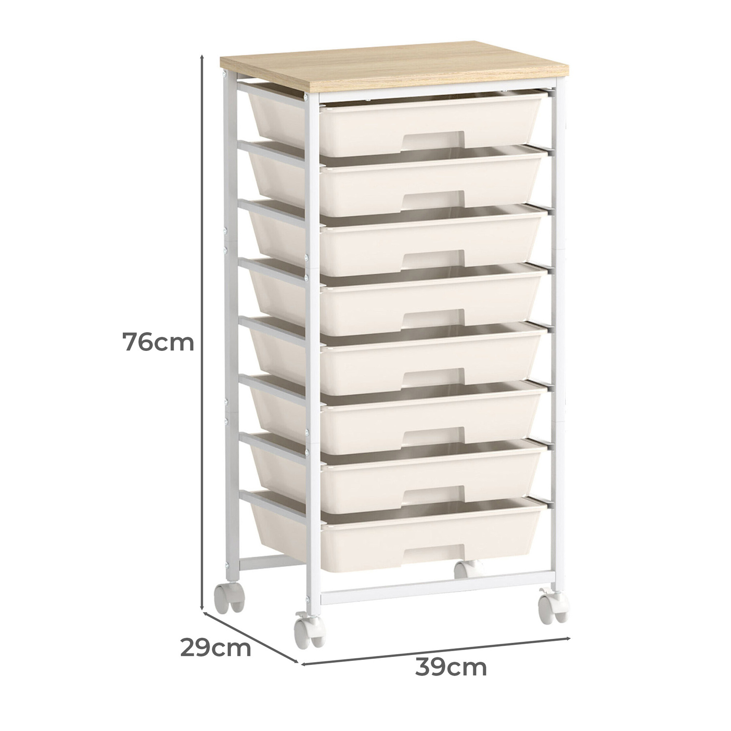 Zane 8 Drawer Tool Organiser