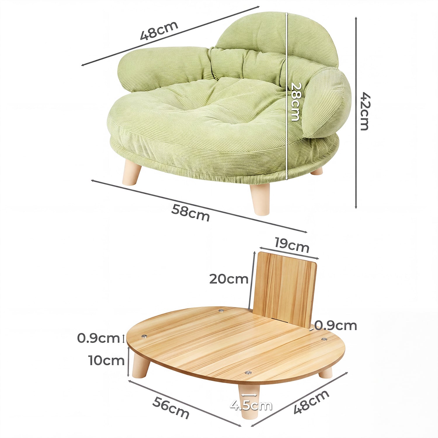Cooper Machine Washable Pet Sofa