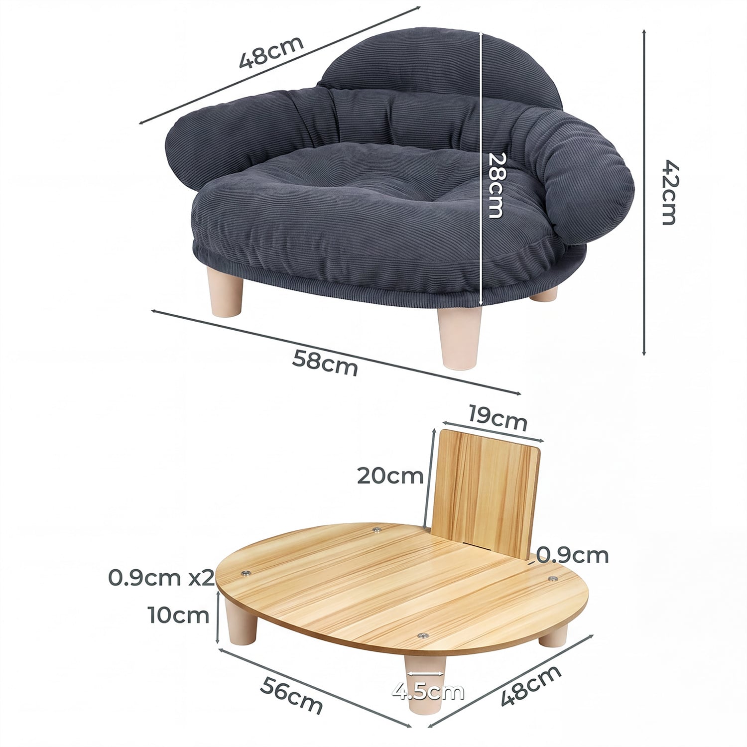 Cooper Machine Washable Pet Sofa