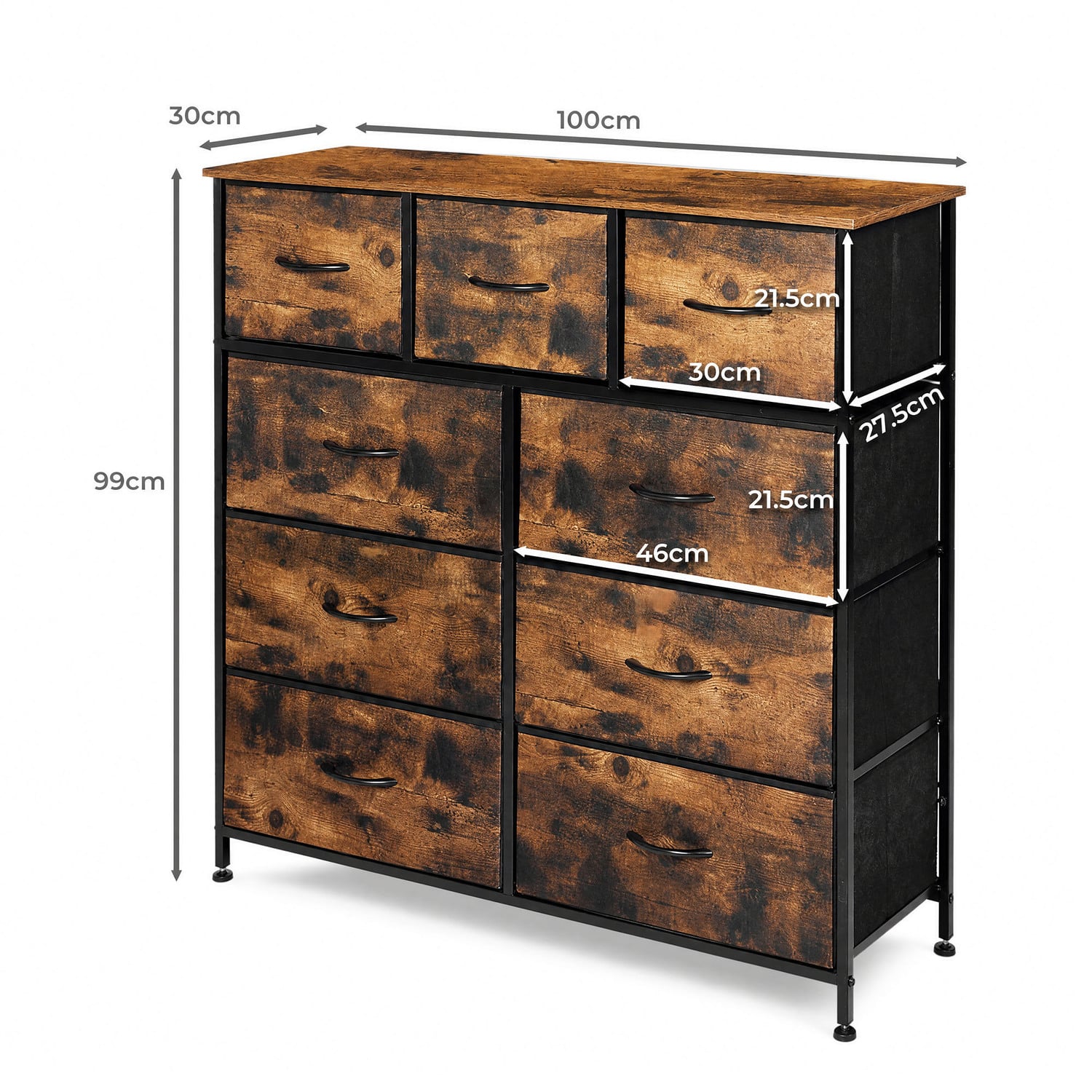 Livia 9 Drawer Chest