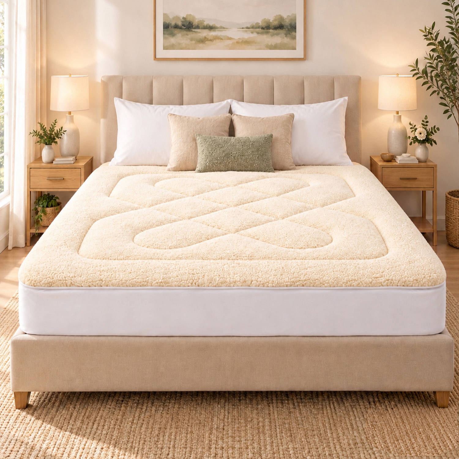 DreamZ Wool Mattress Topper