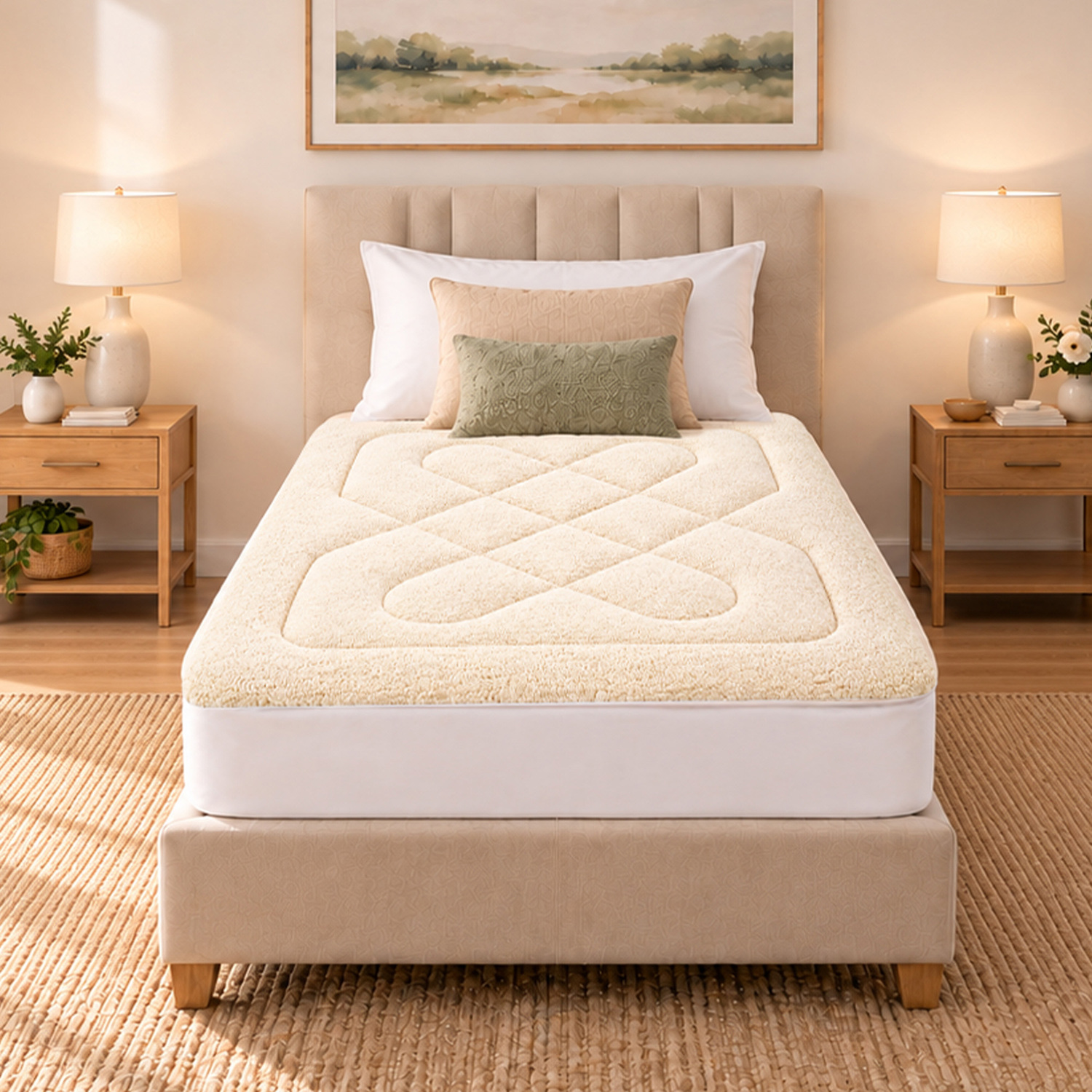 DreamZ Wool Mattress Topper