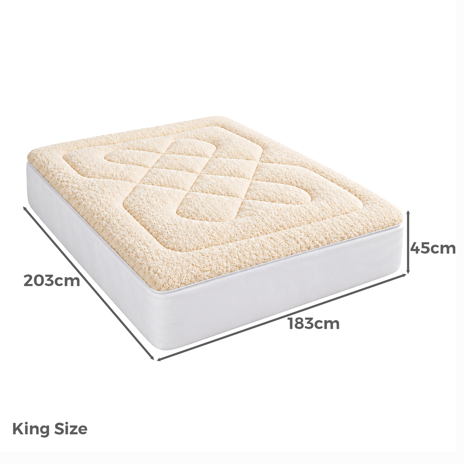 DreamZ Wool Mattress Topper