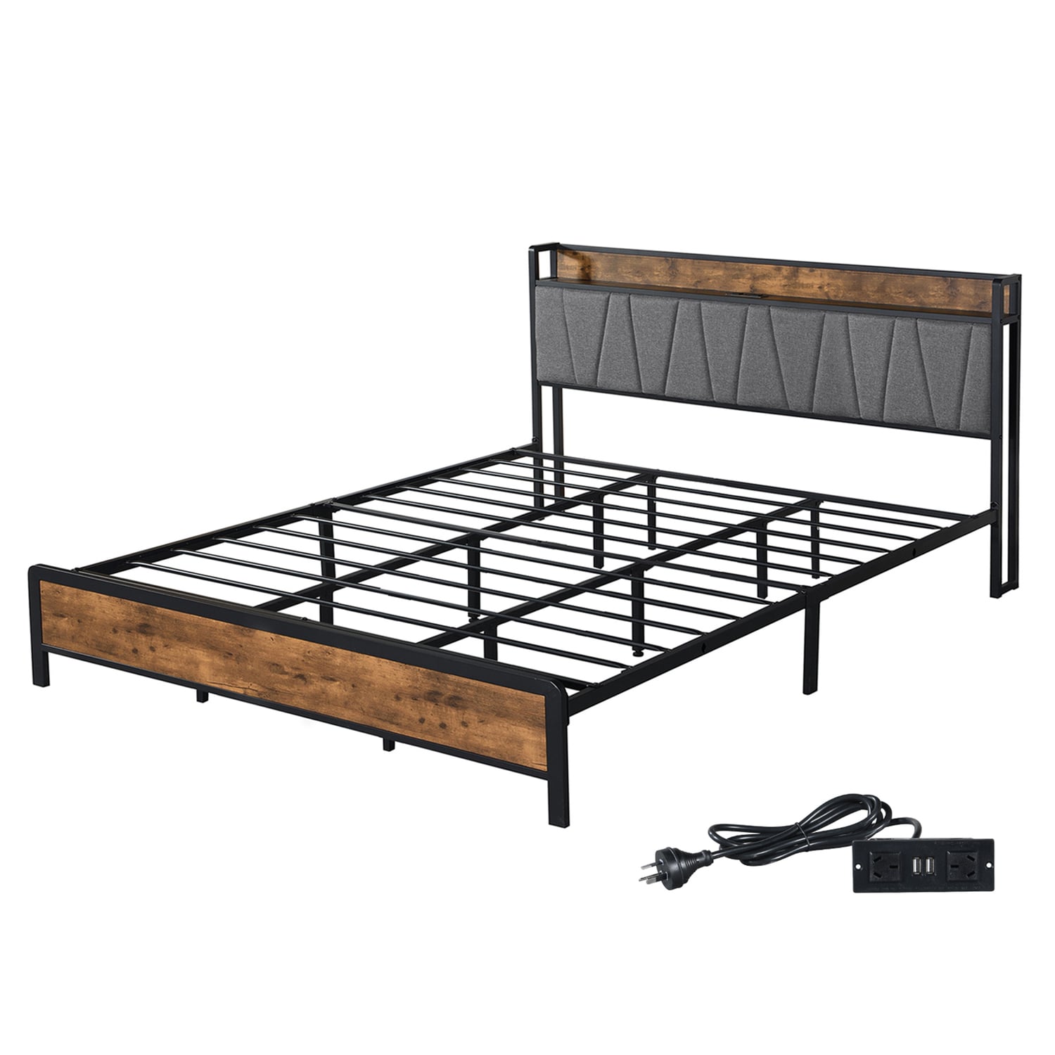 Clarisse Bed with Charging Station