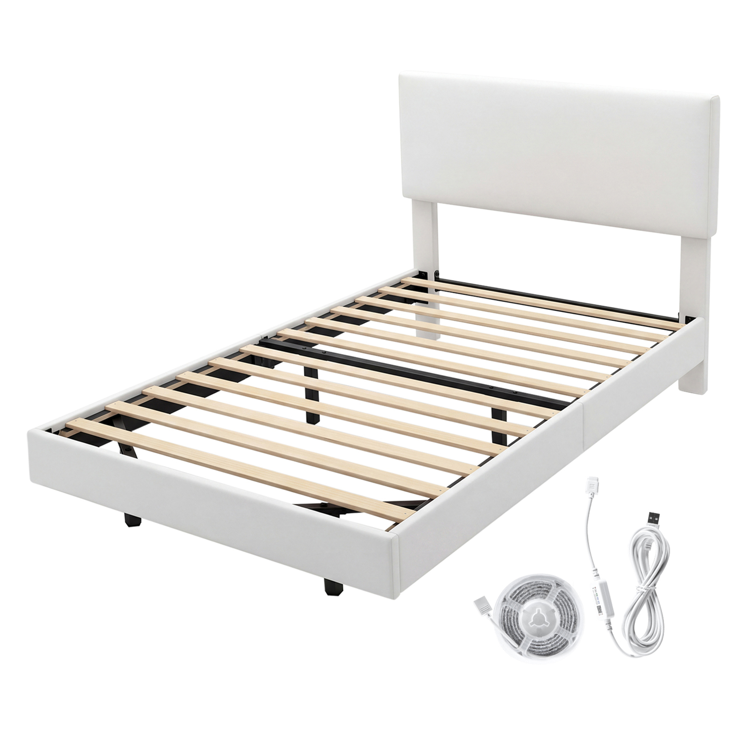 Sequoia Floating Bed Frame with LED