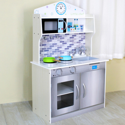 white kitchen play set