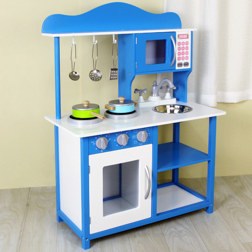 blue kids kitchen