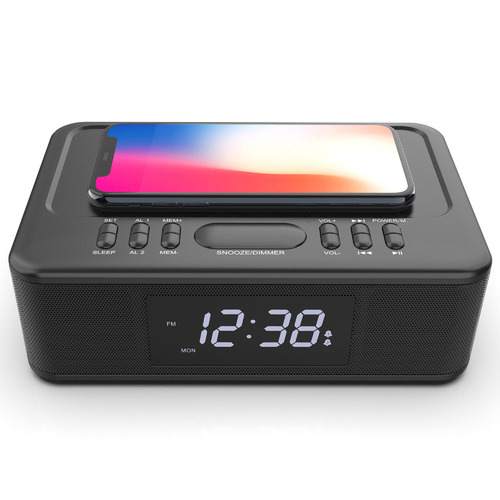 GraftonHomeGoods Wireless Charging Bluetooth Alarm Clock | Temple & Webster