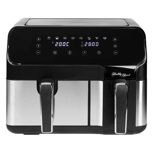GraftonHomeGoods Healthy Choice 10L Dual Air Fryer Temple & ster
