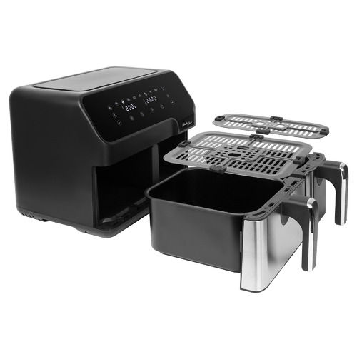 GraftonHomeGoods Healthy Choice 10L Dual Air Fryer Temple & ster