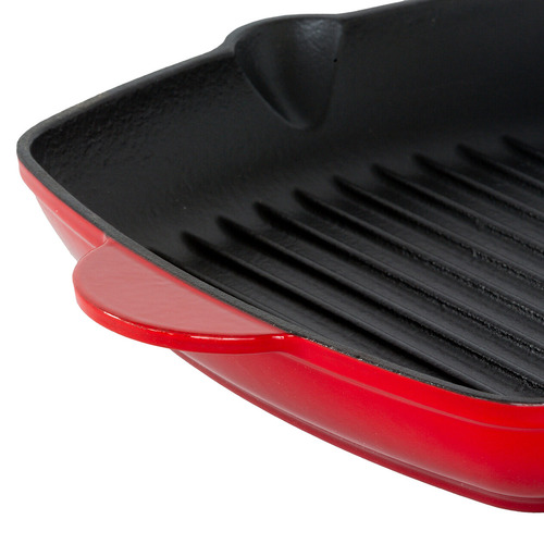 22cm Enamelled Cast Iron Grill Pan