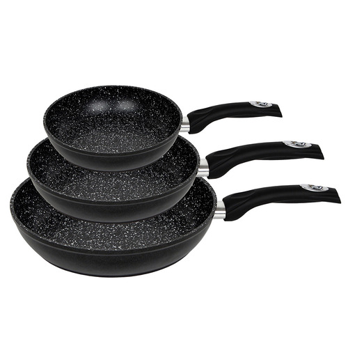 3 Piece Non-Stick Aluminium Fry Pan Set