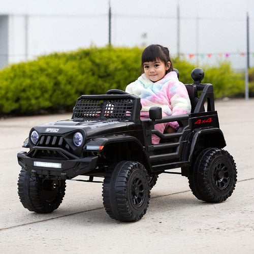 Lenoxx Kids' Jeep-Inspired Remote Controlled Ride-on Electric Car
