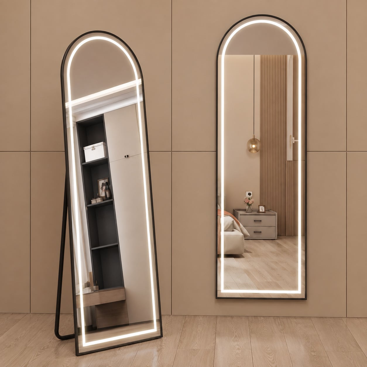 Aura Arched LED Full Length Mirror