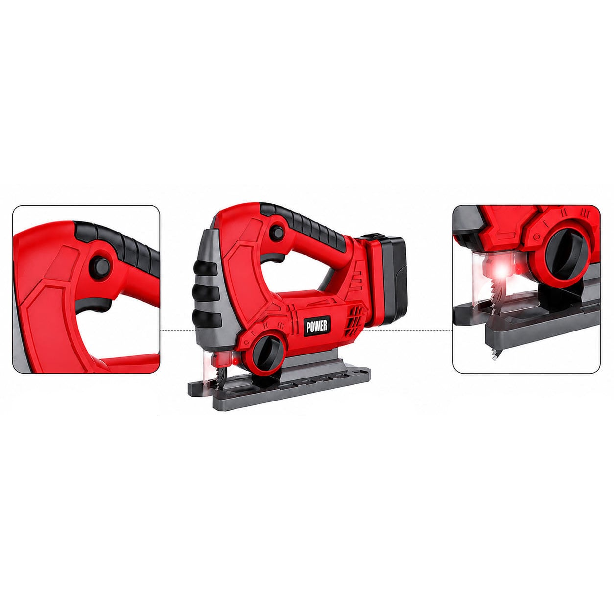 Lenoxx Kids 3 Piece Pretend Power Tool Playset with Sound & Light