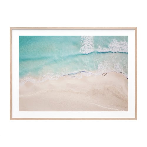 Aerial Beach Framed Print