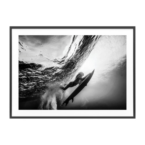Duck Dive Framed Print
