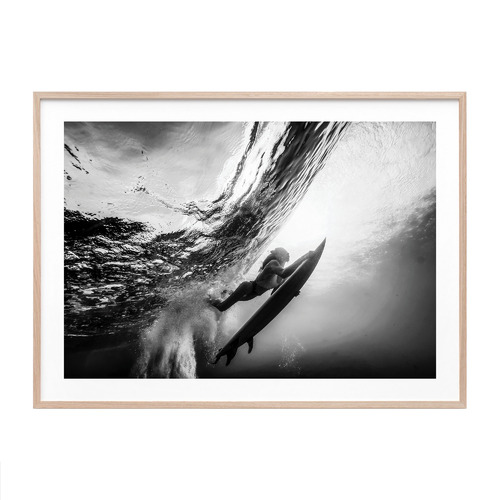 Duck Dive Framed Print