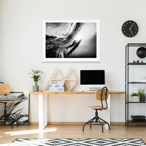 Duck Dive Framed Print