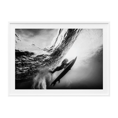 Duck Dive Framed Print