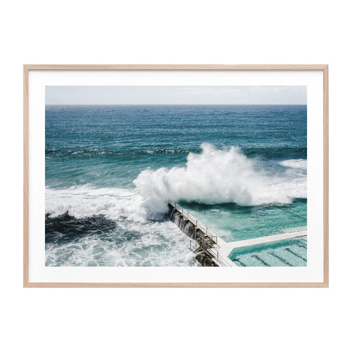 Bondi Crash Framed Print