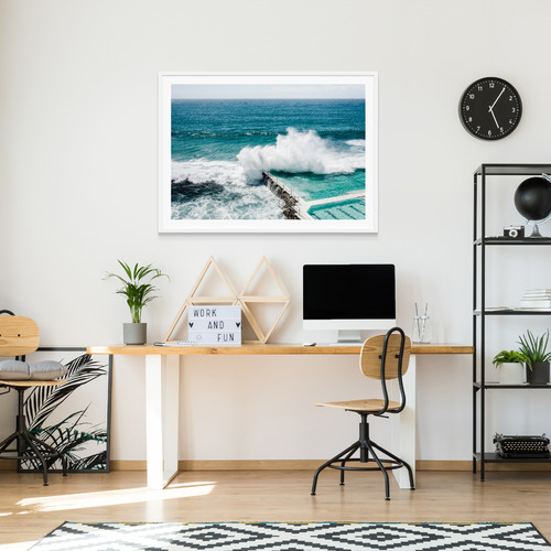 Bondi Crash Framed Print