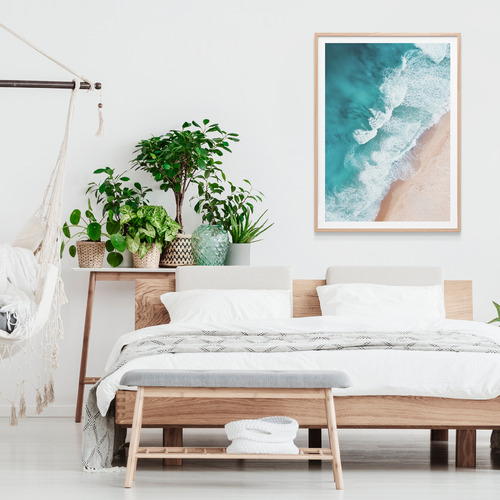 Aerial Beach Framed Print