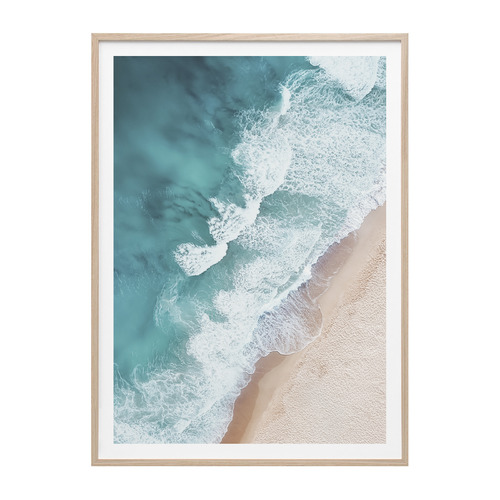 Aerial Beach Framed Print