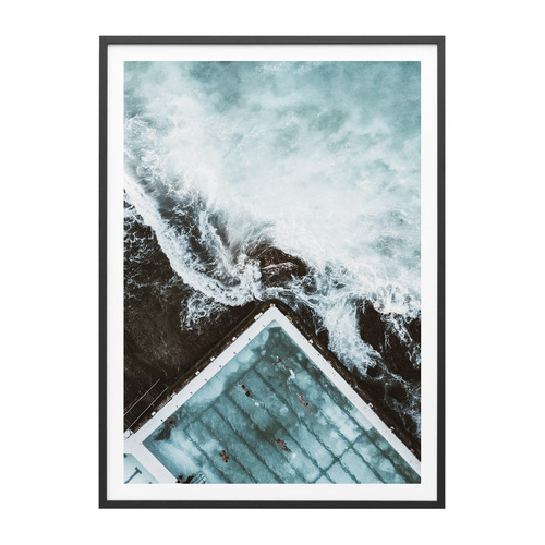 Above The Icebergs Framed Print
