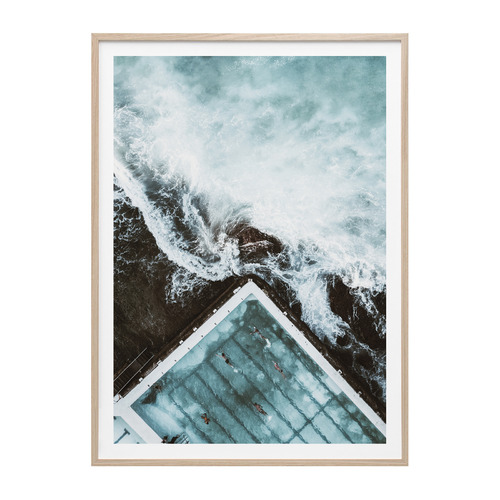 Above The Icebergs Framed Print