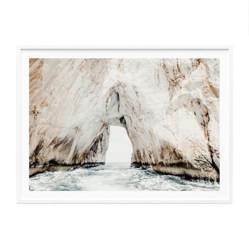 Blue Grotto Framed Paper Print Wall Art