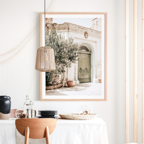 Old Town Framed Paper Print Wall Art