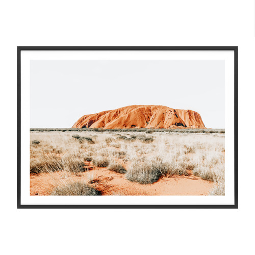 Uluru Framed Paper Print Wall Art