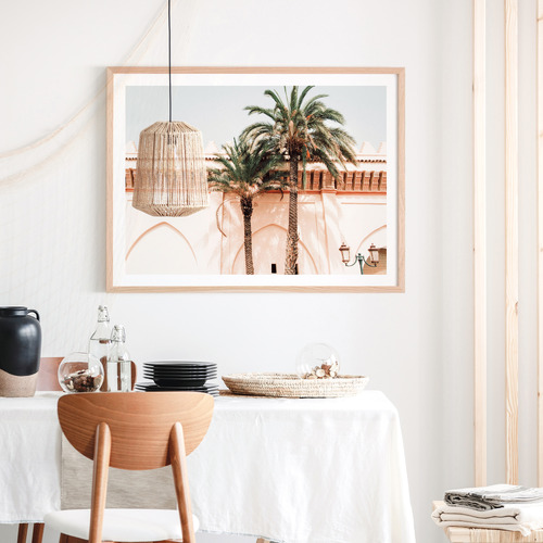 Palm Walls Framed Paper Print Wall Art